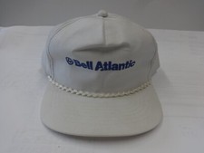 Vintage 1990's Bell Atlantic Phone Co. Snapback Satin Rope Trucker Hat Men OSFA