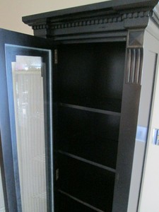 Details About Restoration Hardware St James Gl Single Door Cabinet Antiqued Black Finish Details About Restoration Hardware St James Gl Single Door Cabinet Antiqued Black Finish