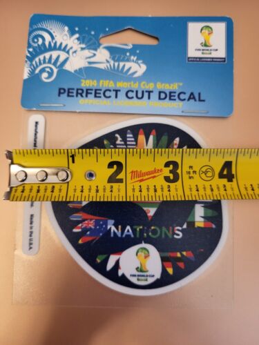 2014 FIFA World Cup Brazil Perfect Cut Decal 32 Nations Sticker Soccer Football - Picture 2 of 5