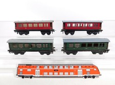 4x Trix Express H0/DC/3L Personenwagen, 2. Wahl: 20152+20153 Mitropa #CR533-0,5