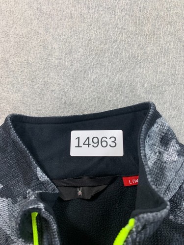 Spyder Core Full Zip Winter Sweater Jacket (Kid's Large) Black/Gray - Picture 11 of 12