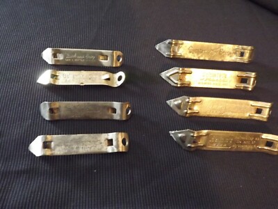 lot of 8 VINTAGE BOTTLE OPENERS Hamm Budweiser Gunther Schmidts Ballantine