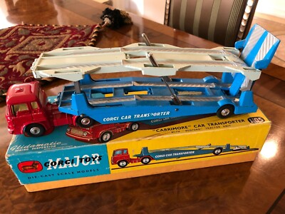 Vintage Corgi Toys Major | MIB | Bedford Carrimore Car Transporter