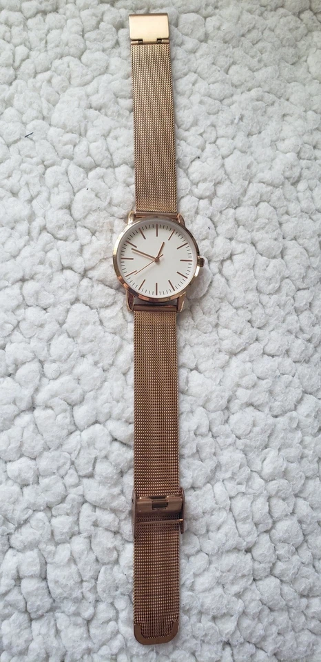 H&M Rosegold Tone Stainless Steel Unisex Quartz Watch, #143626 - Image 3 of 4