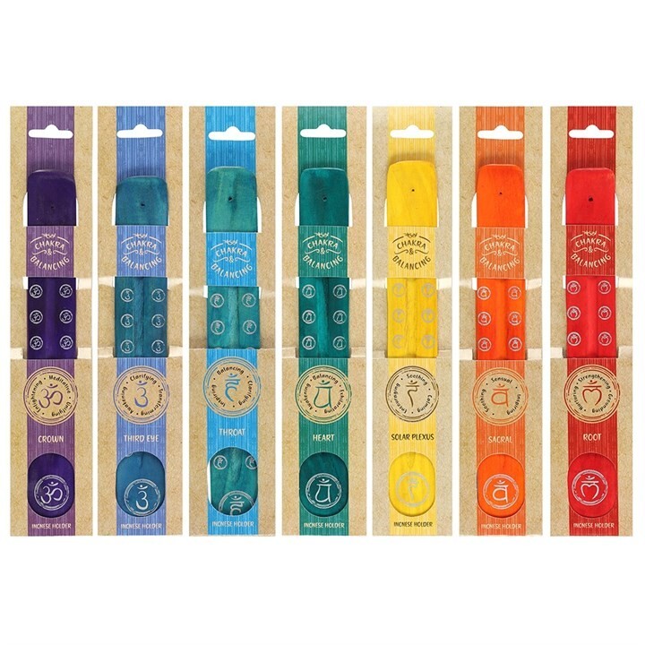Chakra Incense Stick Holder Crown Third Eye Throat Heart Solar Sacral Root