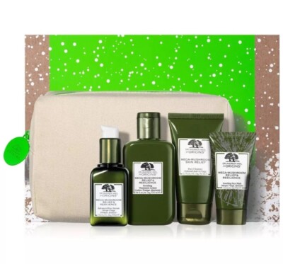 Origins Mega-Mushroom Skin Relief 5 pieces Boxed Gift Set -   Dr. Andrew Weil