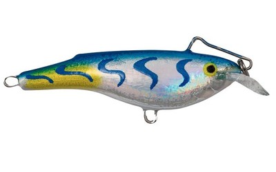 Salmo Rail Shad - Holographic Blue Tiger - 2 3/8'' 1/2 oz Ice Fishing Lure