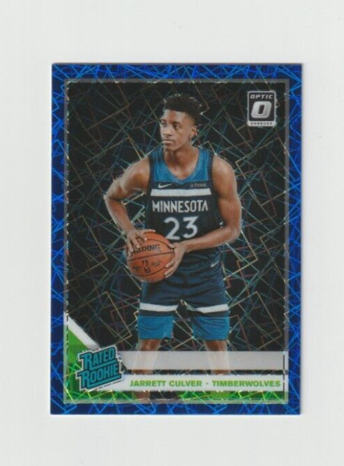 2019-20 Panini Donruss Optic BLUE VELOCITY # 160 Jarrett Culver TIMBERWOLVES