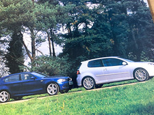 VW GOLF R32 vs BMW 130i - COLLECTIBLE ORIGINAL CLASSIC CAR ROAD TEST REVIEW