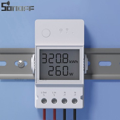 Sonoff POW Elite WiFi Smart Schalter Modul 20A Leistungsmessung LCD Bildschirm