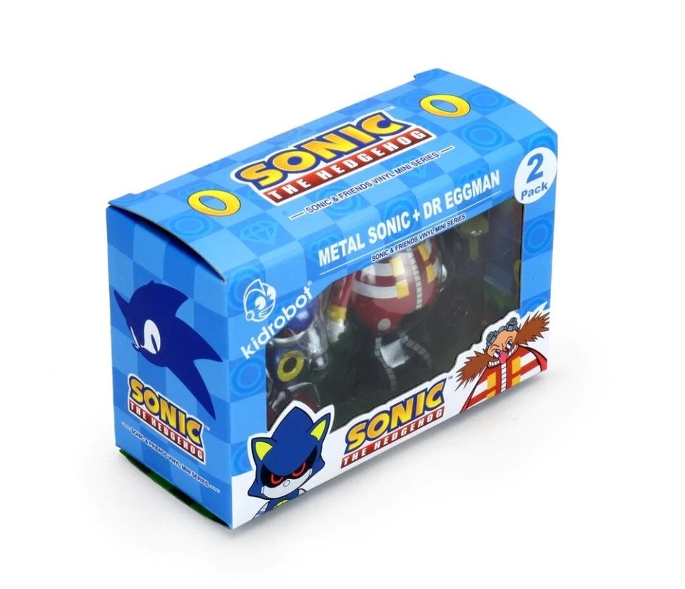  Kidrobot Sonic the Hedgehog Vinyl Mini Series: Metal Sonic + Dr. Eggman.. NEW  - Image 4 of 4