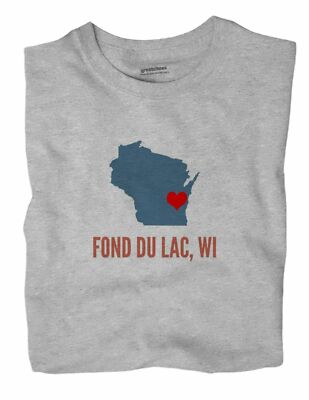 Fond du Lac Wisconsin WI T-Shirt HEART