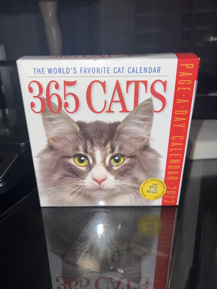 365 Cats Page-A-Day Calendar 2023 The World's Favorite Cat Calendar |  eBay