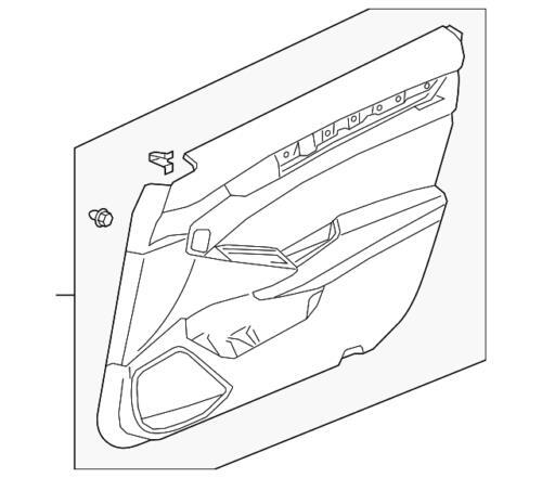 Conjunto de puerta delantera derecha (inferior) para Lining (N/P 83503tvaa61zd)