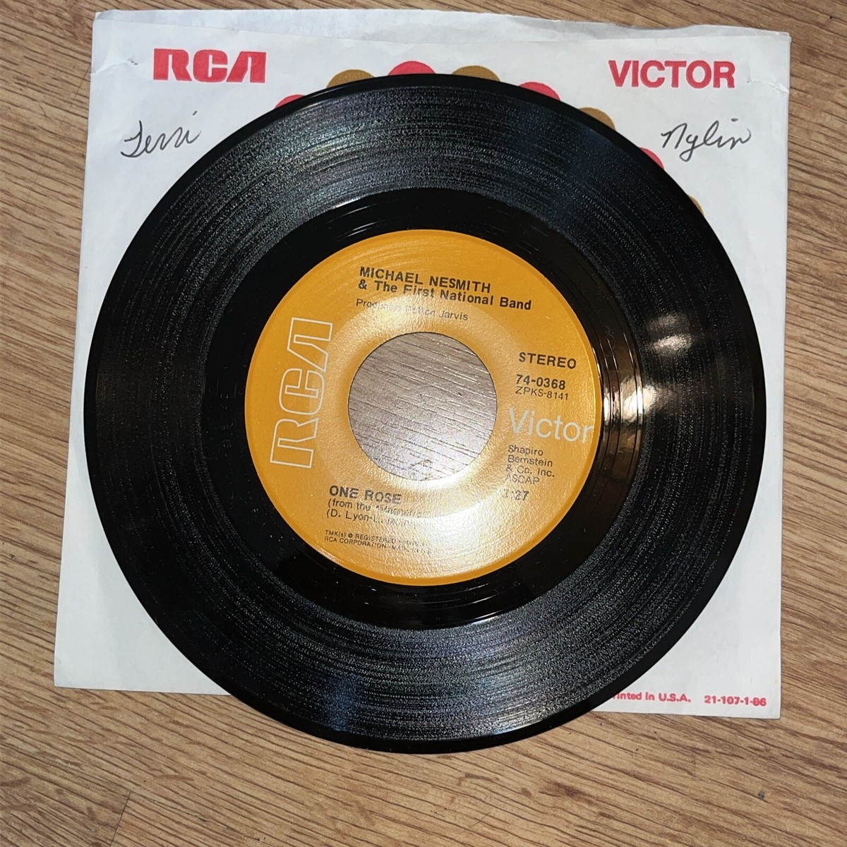 Michael Nesmith Joanne / One Rose 45 rpm NM RCA Victor SSW Country