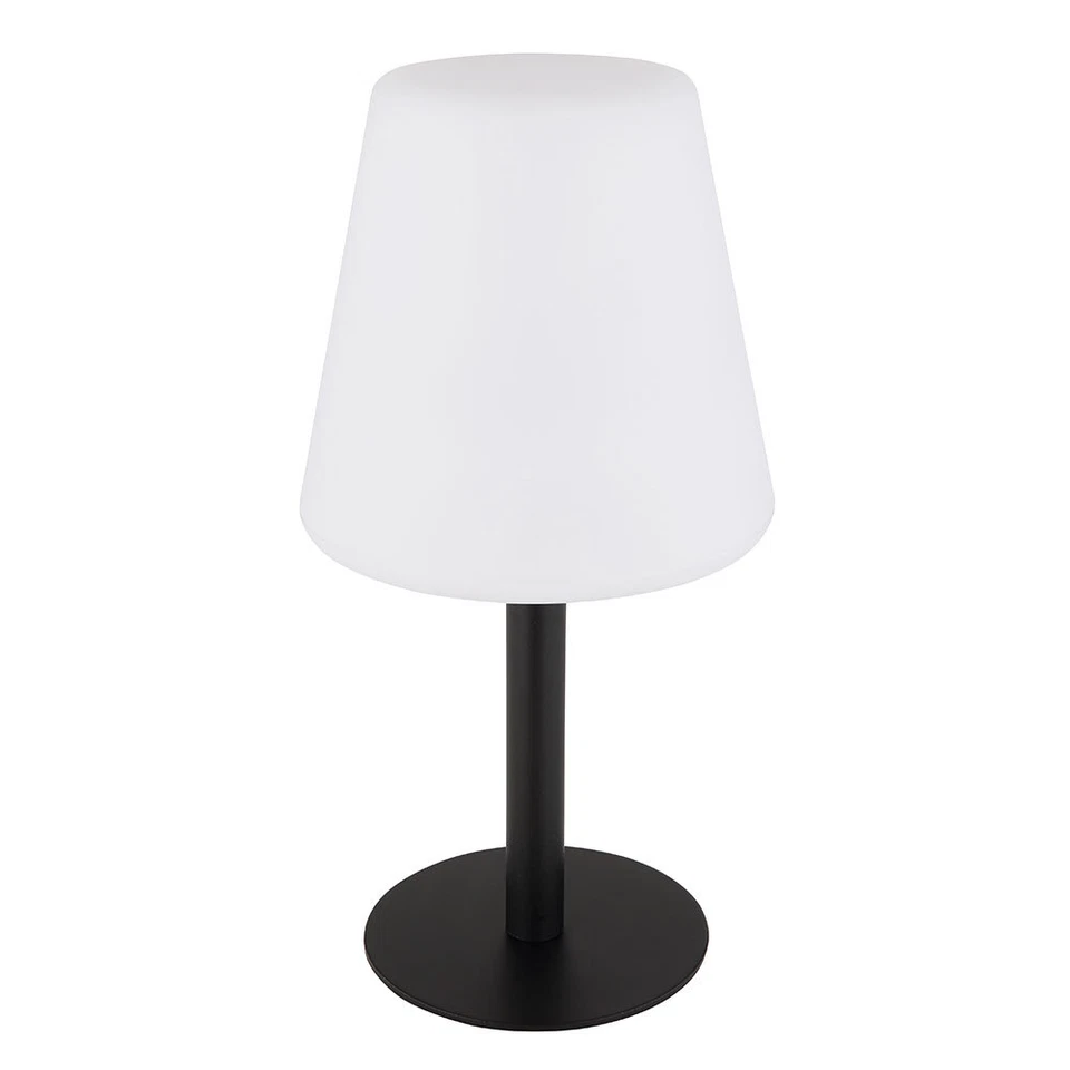 Solarleuchte Außenlampe Tischleuchte RGB LED Farbwechsel weiß schwarz Metall - Bild 2 von 4