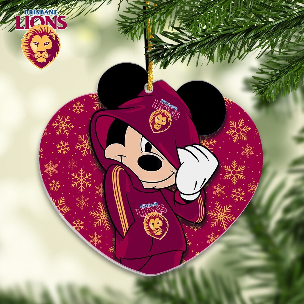 Brisbane Team Lions Christmas Mouse Ornament Gifts For Fans