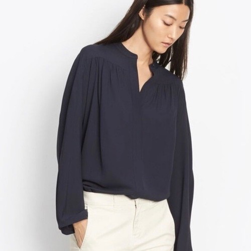 SLEEVE WOMEN SILK BLOUSE SIZE 