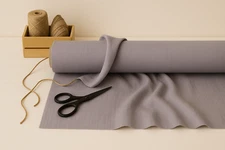 Lavender Gray Linen Blend Fabric by the Yard – Ideal for Apparel & Home Décor