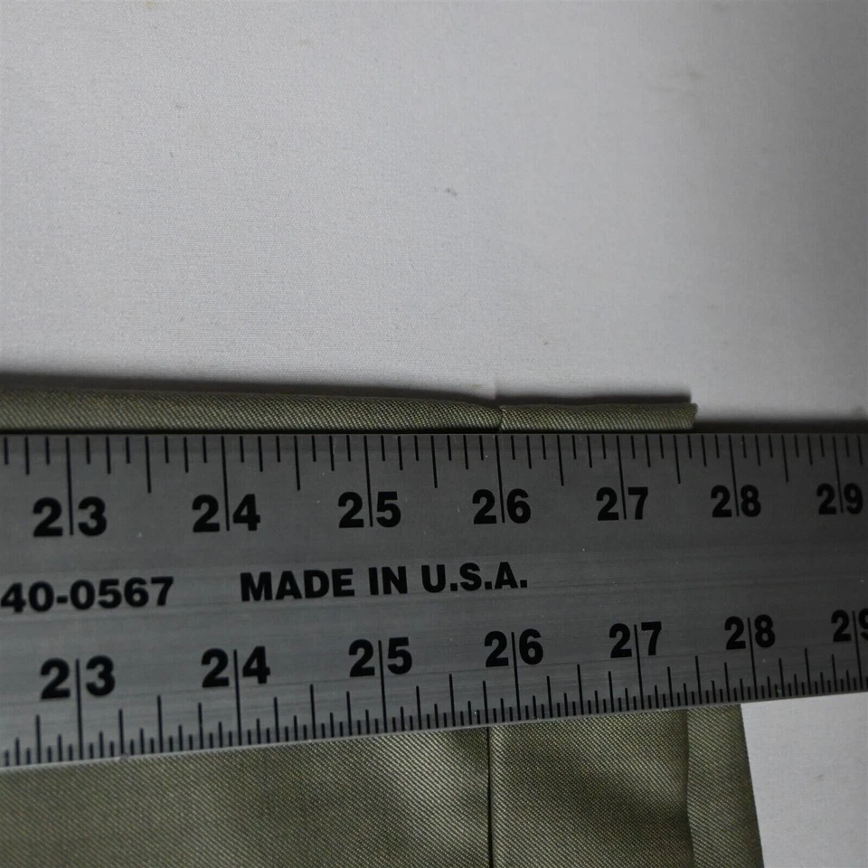 Pantalones de vestir para hombre Zanella 36x29 verde tostado 100 % lana Austin plisados con puños Foto 4 de 4