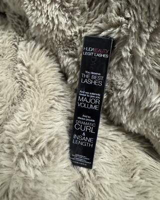 Huda Beauty Legit Lashes EXTREME BLACK Double Ended Mascara Volume & Length NEW