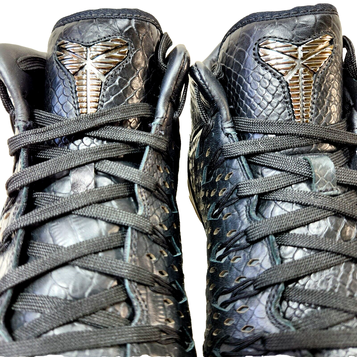 Nike KOBE 9 EXT QS Mid Black Mamba/Chrome Sz 12 Premium Leather