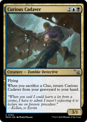 x1 Curious Cadaver MKM MTG 194 UNCOMMON M/NM 1x
