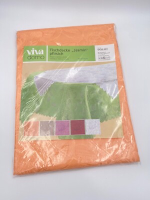 Tischdecke ''Jasmin'' viva domo 160 x 220 Farbe Pfirsich NEU OVP