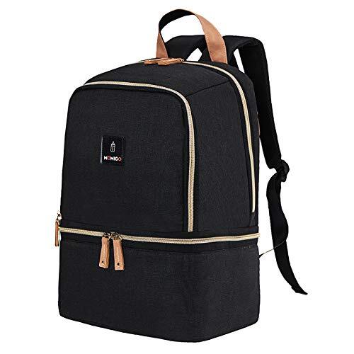 Breast Pump Bag Backpack - Cooler and Moistureproof Bag Double Layer for Moth...-image