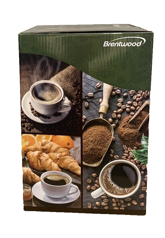 Brentwood TS112R Single Serve Coffee Maker With Ceramic Mug/Cup, Red