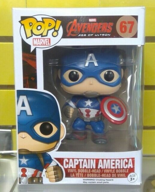 Funko POP! Avengers Age of Ultron Captain America Vinyl Figure See Pics #67 for sale online