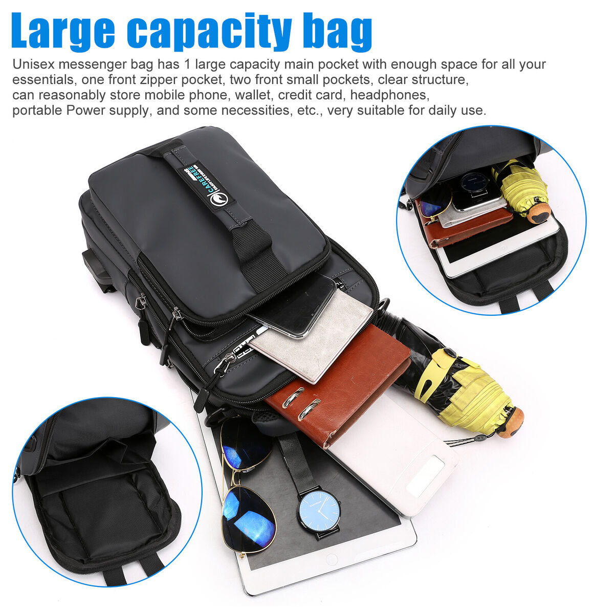 Crossbody Bags, Men's Essential Daily Bags