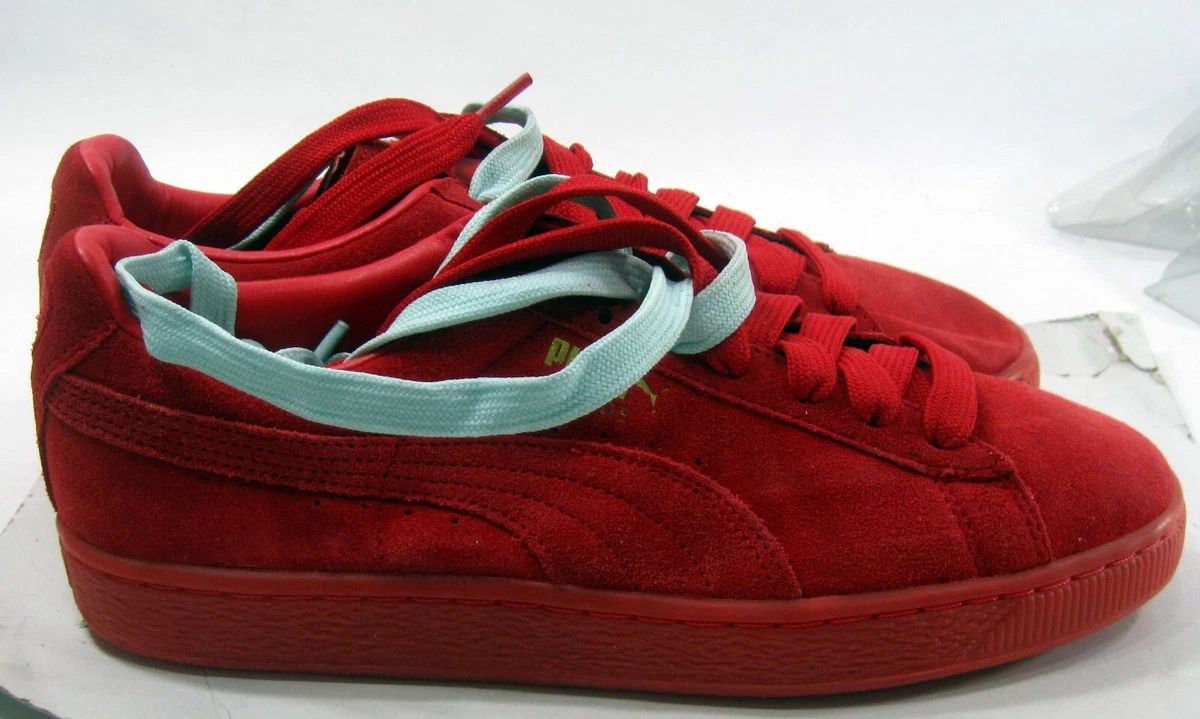 Red puma on sale suede size 6