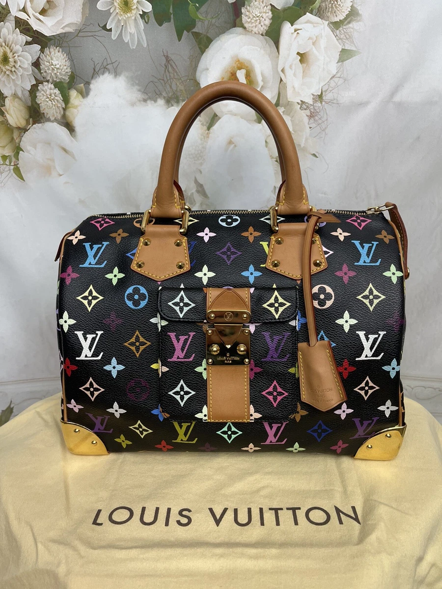 Louis vuitton speedy 30 outlet multicolor black