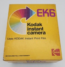 Vintage Kodak EK6 Instant Camera with Box 1976-78 UNTESTED