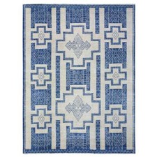 8'10" x 11'8" Ivory Hand Knotted Fine Peshawar Soft Organic Wool Rug R72720