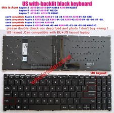 New US backlit Keyboard For Acer Aspire A315-59 A515-57 A715-51 A715-76 N22Q3