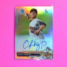 2017 Bowman Chrome Prospect Refractor, 1st RC #CPAOP Ofelky Peralta Auto, #d/499