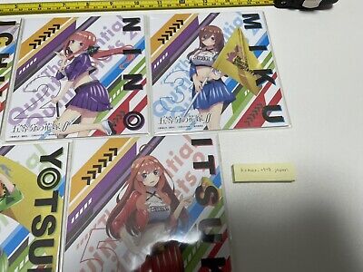 Gotoubun no hanayome movie shikishi full 5 set Quintessential Quintuplets  anime