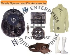 kilt Antique Full Dress Sporran Kilt Shirt Kilt Belt Socks Brooch Pin Buckle