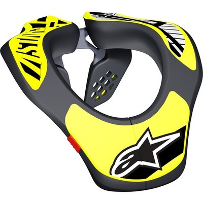Alpinestars Youth Neck Support Black/Yellow 6540118-155-OS