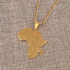 Africa Map Necklace with Madagascar