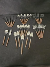 Vintage Stanley Roberts  - 'Holiday' Stainless - Japan 32 pc Flatware Set