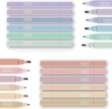 12Pcs Aesthetic Cute Highlighters Bible Pastel Highlighters and Pens No Bleed As