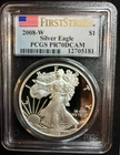 2008-W American Silver Eagle Dollar First Strike PCGS PR70 DCAM