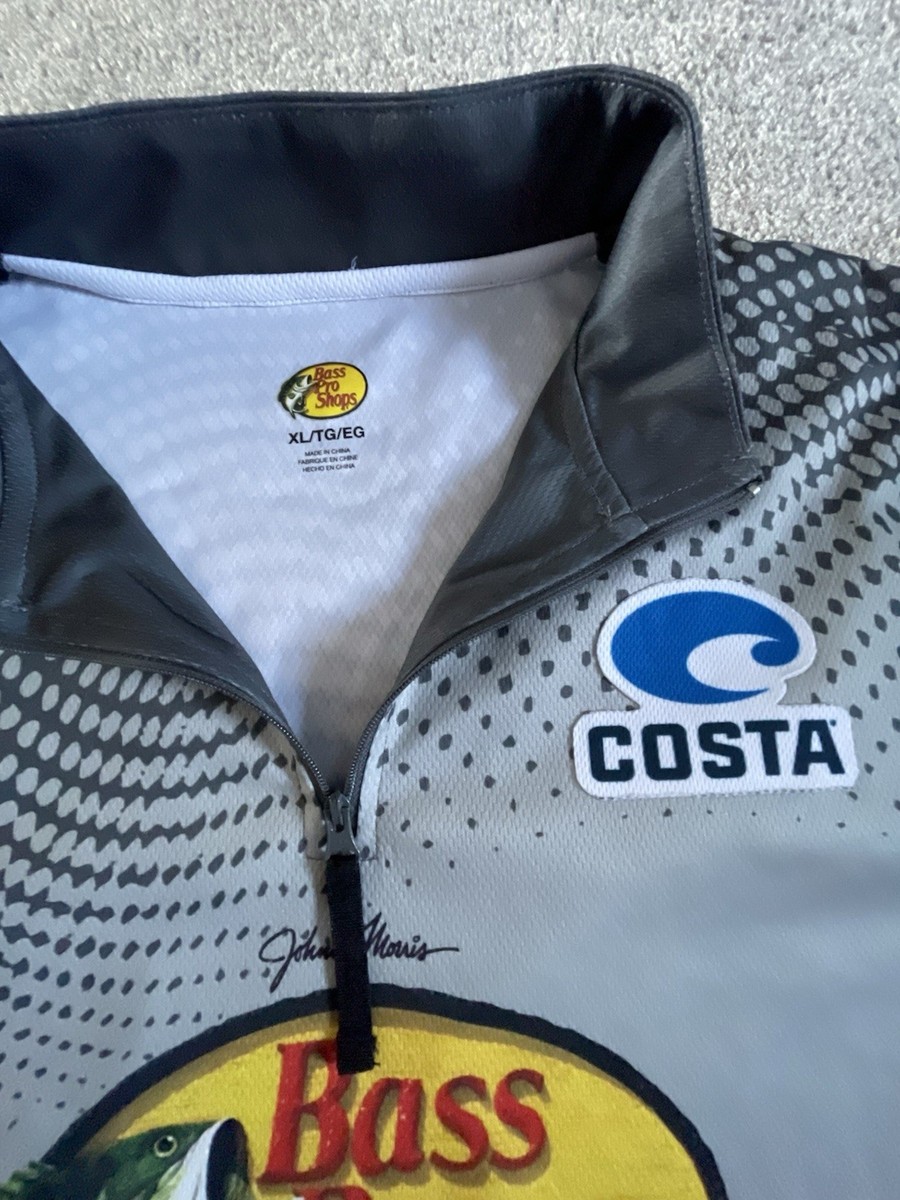 Bass Pro Shops 1/4 Zip Shirt XL Long Sleeve Fishing Boating Costa