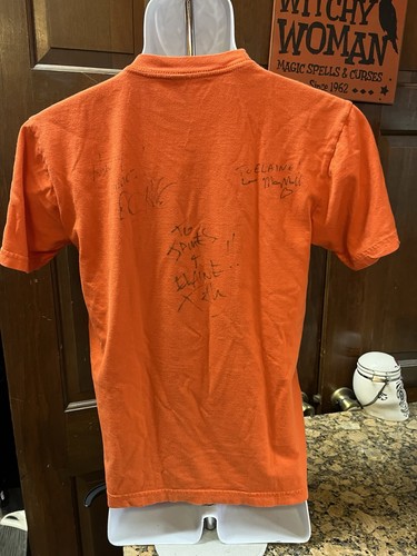 Vtg SOUTHERN CULTURE ON THE SKIDS TShirt Men Small Orange Autographed - Picture 8 of 11