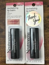 Neutrogena Revitalizing Lip Balm Sheer Tint SPF 20 ~ Sunny Berry 30 - 2 Pack