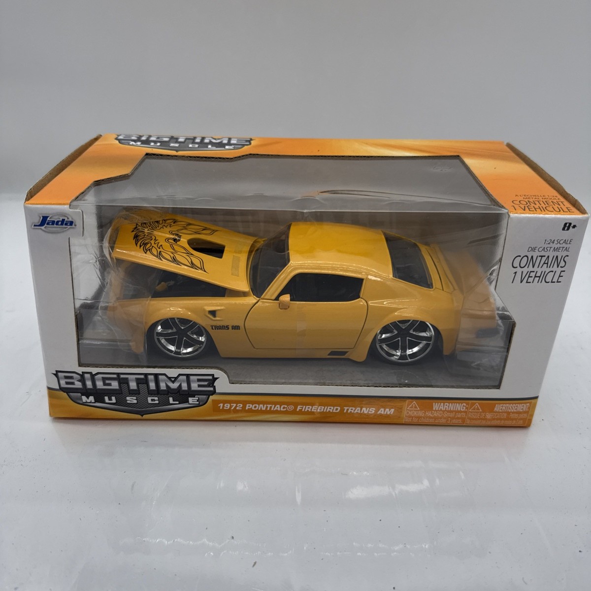 Jada Bigtime Muscle 1972 Pontiac 72 Firebird Trans Am BTM Yellow