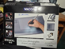 Wacom Intuos 2 Platinum 6x8 Professional Pen Graphic Tablet Draw Stylus & Mouse